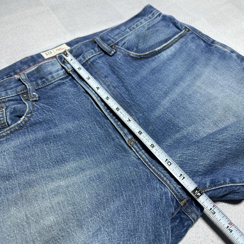 Gap Cone Denim Jeans Mens 36x30 Slim Straight‎ Medium Wash Stretch 5 Pocket